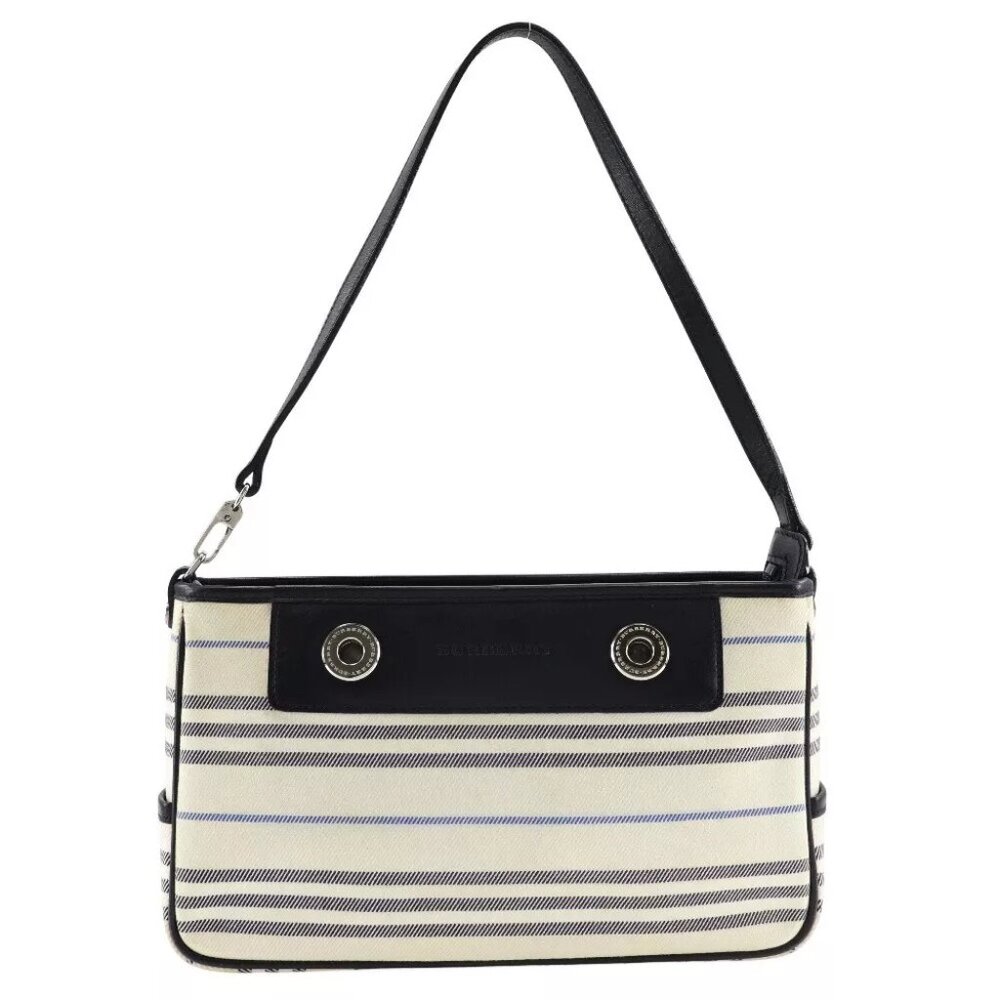 BURBERRY One Belt Shoulder Bag off white canvas Women - Picture 2 of 12